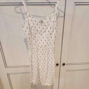 Size Small White and nautical Summer Dress